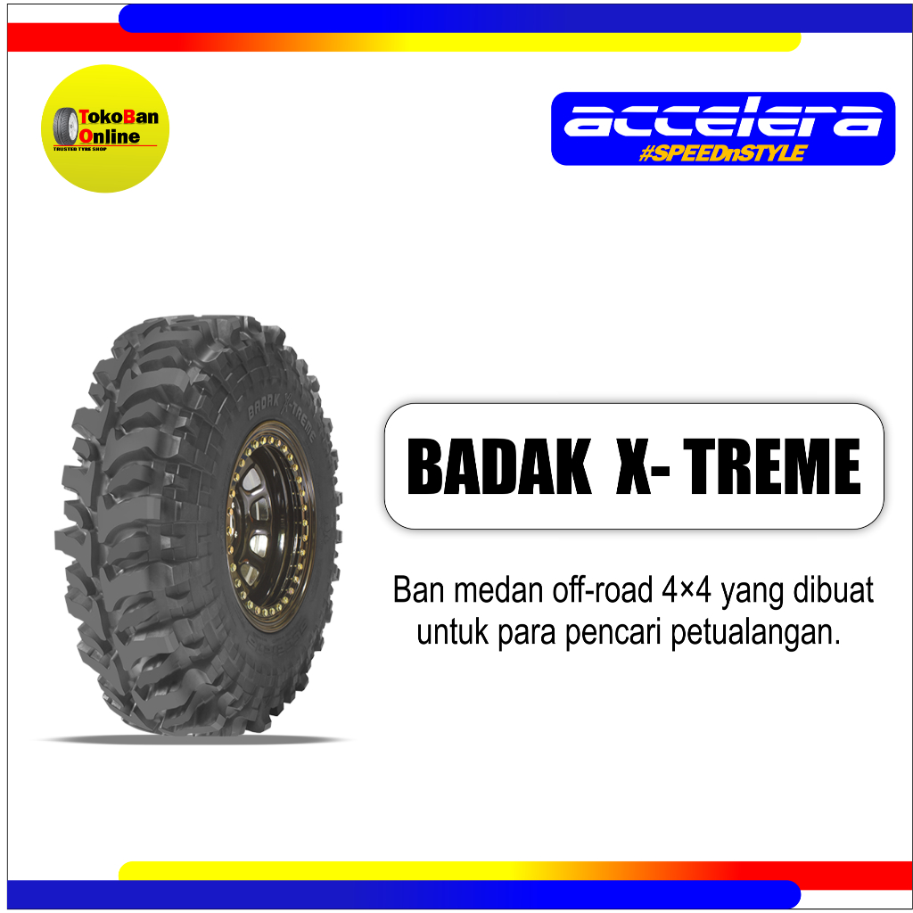 ban Accelera 27x8.5 R14 27x8.5R14 27/8.5R14 27/8.5 R14 27/8.5/14 27 8.5 85 R14 R 14 BADAK X-TREME X 