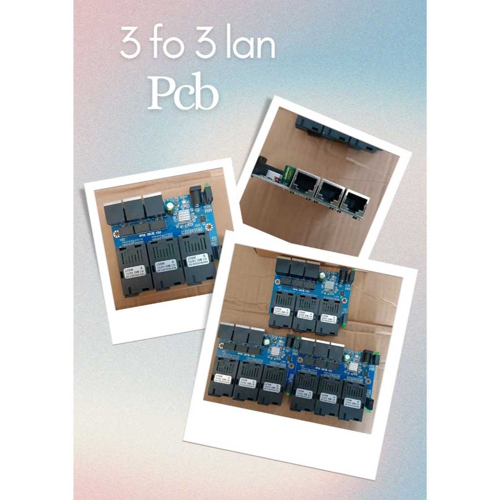 MEDIA CONVERTER 3 FO 3 LAN PCB AAB