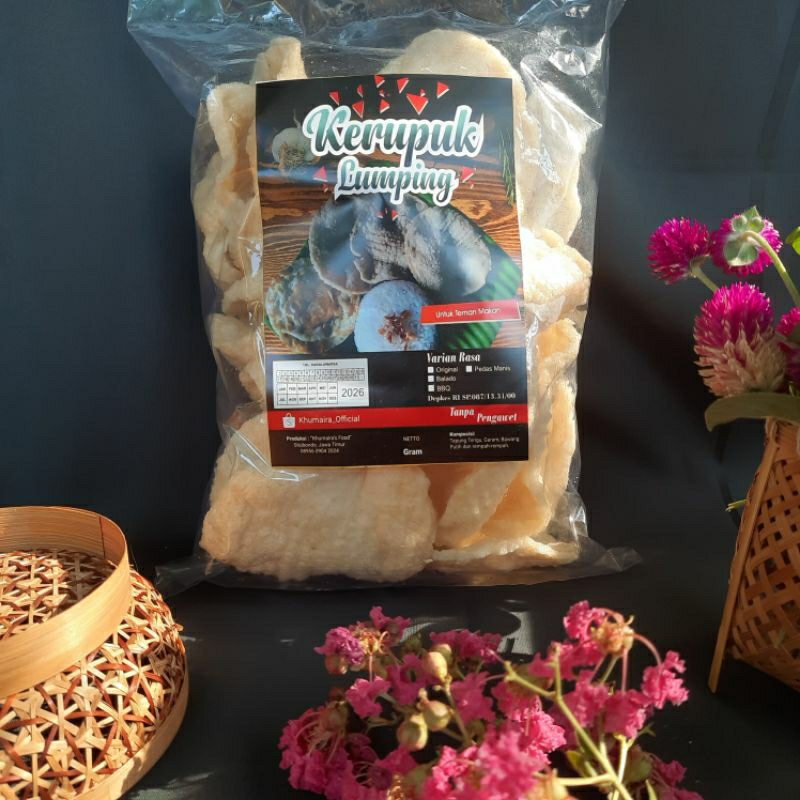 

Kerupuk Goreng, Kerupuk Lumping Goreng aneka rasa gurih renyah oleh oleh khas situbondo jawa timur 100gr Free Bubble WRAP