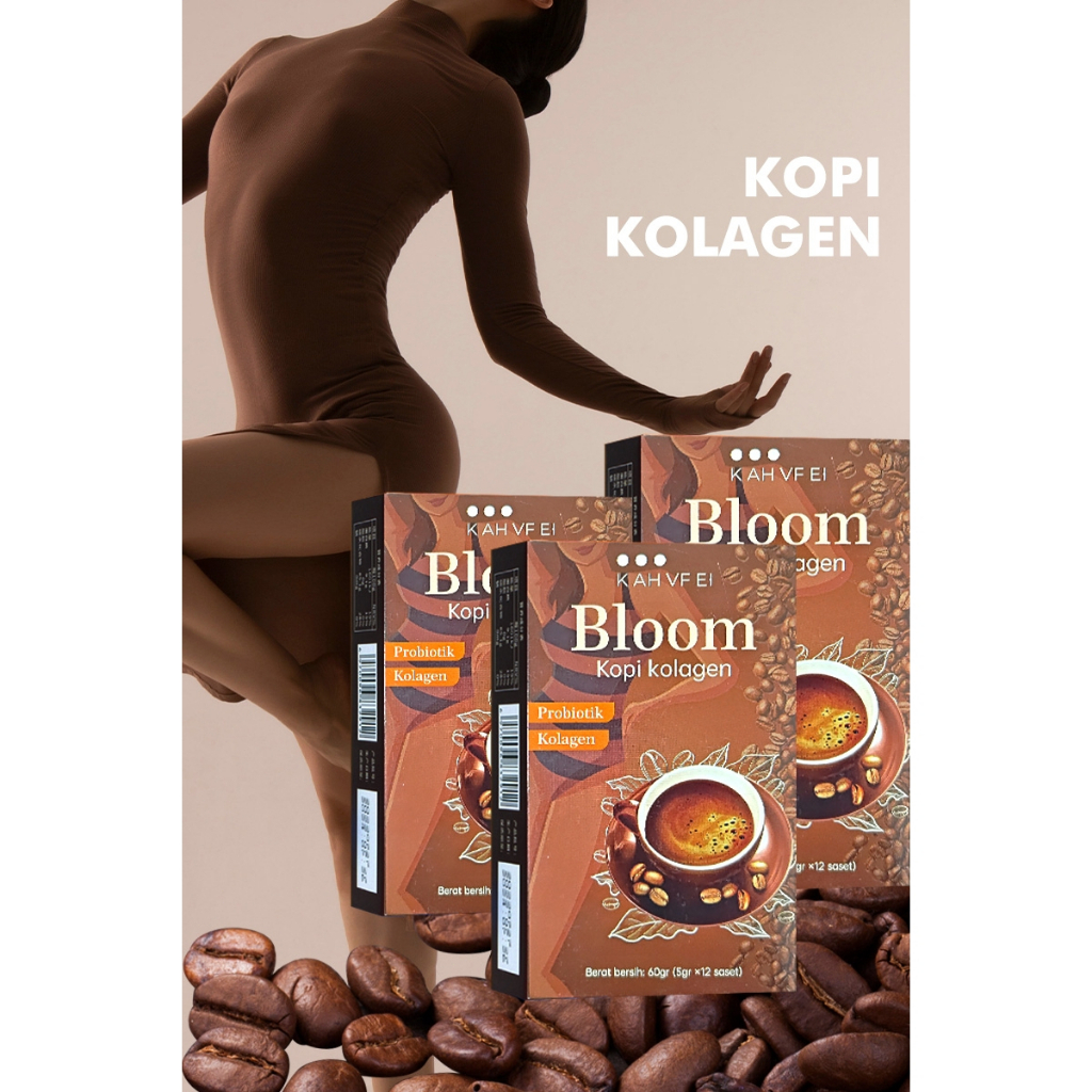 

Bloom Collagen Coffee Instant coffee Original 100% Robusta Collagen - Kopi Pelangsing / Kopi Diet