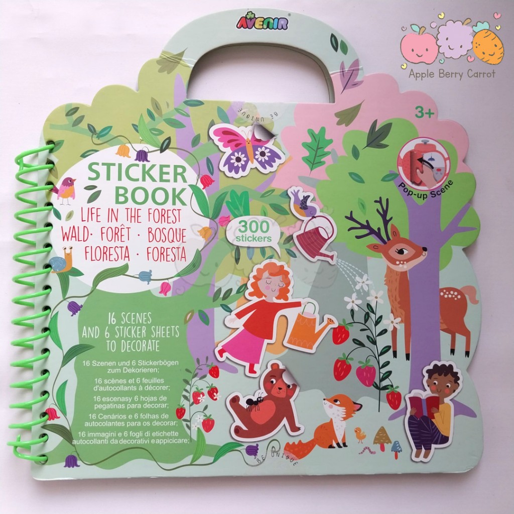 

Avenir Sticker book Forest Life in the forest 300 stickers buku stiker anak kids