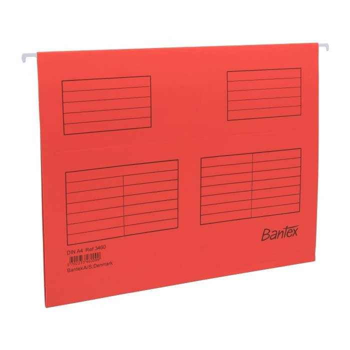 

HANGING MAP BANTEX 3460 / HANG MAP BANTEX A4 / MAP GANTUNG A4 MERAH ( PAK ISI 25 PCS )