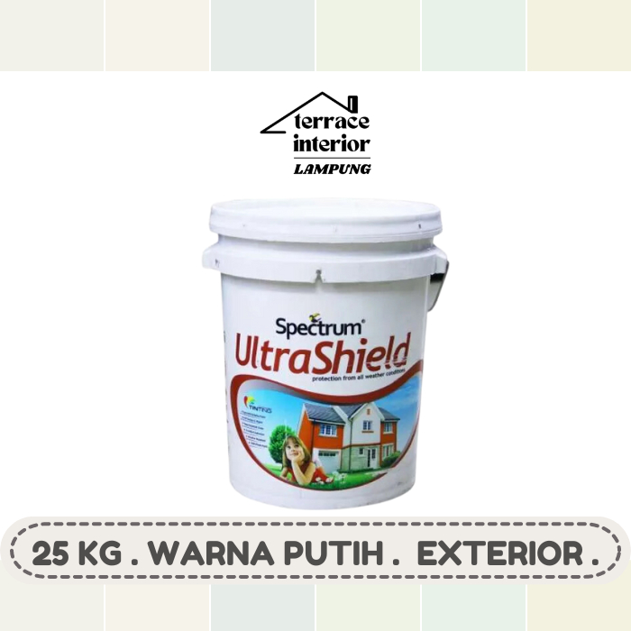 Cat Tembok Spectrum Ultrashield Warna Putih 25 Kg