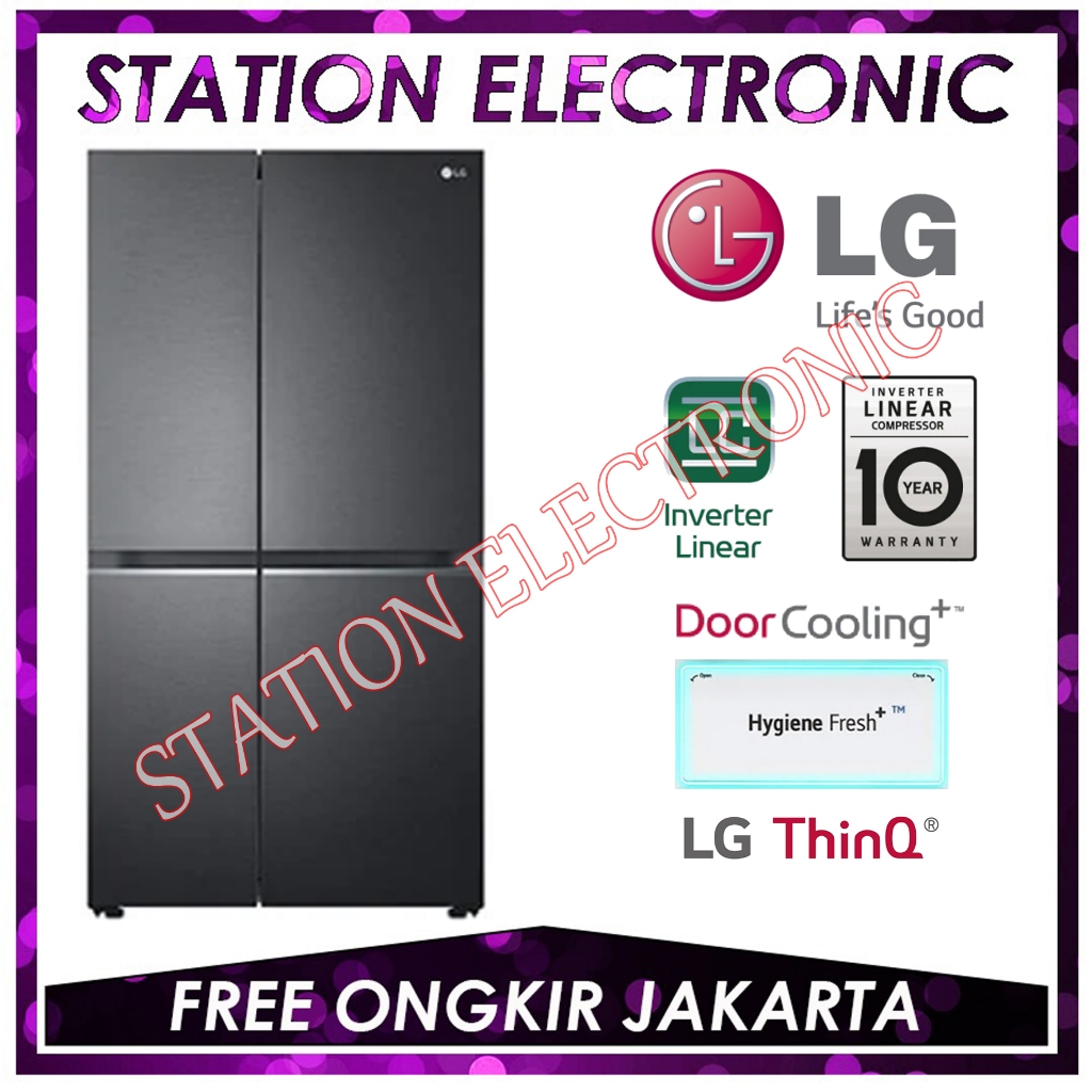 Kulkas Side By Side LG GCB257SQZL Smart Inverter GC-B257SQZL