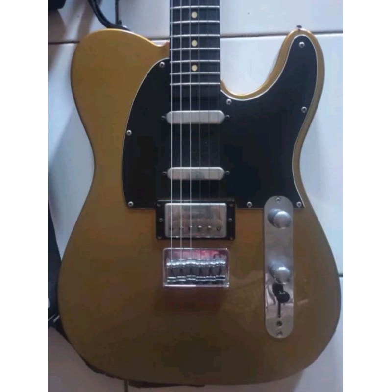 gitar merk fender telecaster blacktop HSS asli original Made in mexico