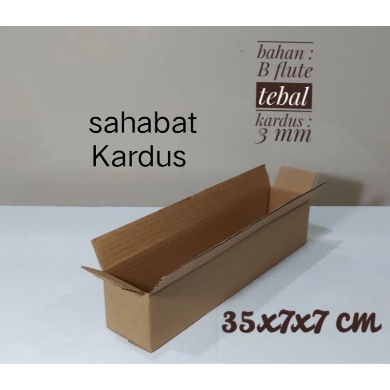 

kardus box Ukuran 35x7x7 cm single wall polos