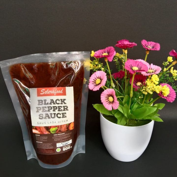

Black Pepper Sauce - Saus Lada Hitam Selerafood 500 gr/Pack