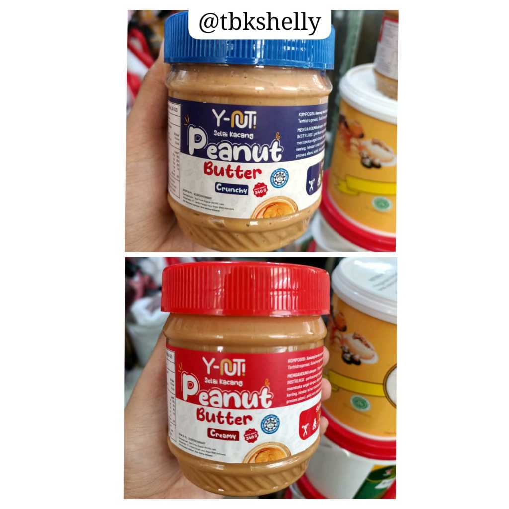 

Y-NUT Peanut butter creamy & crunchy 340gr