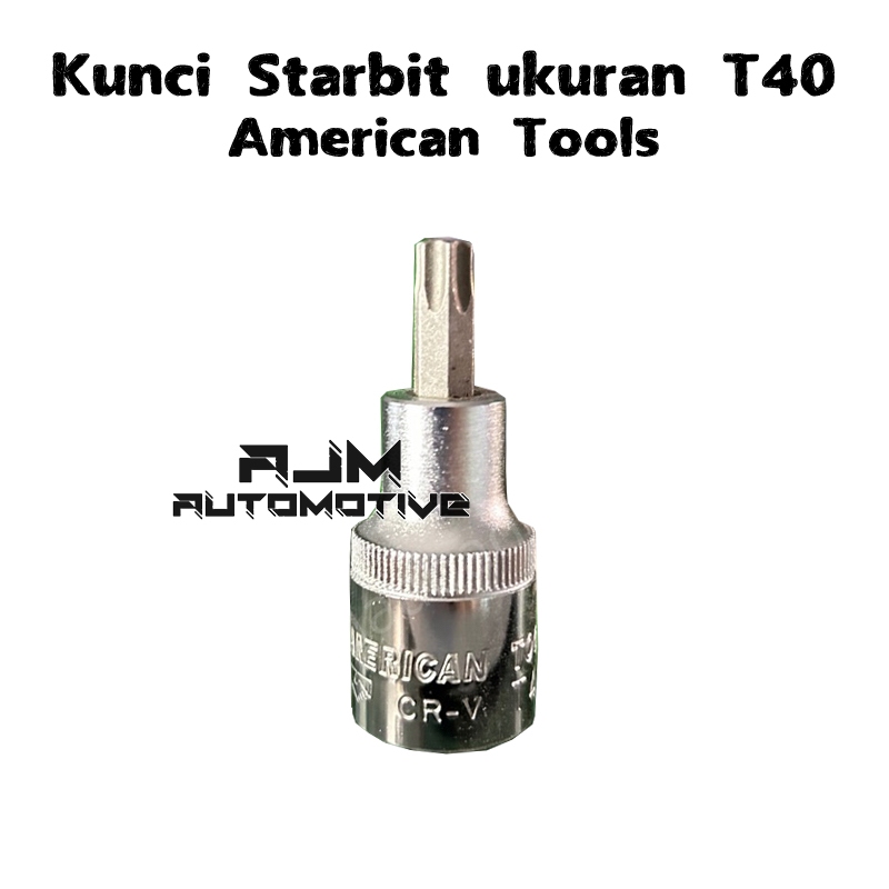 Star Bit Socket 1/2" T40 American Tools Mata Starbit Sock L Bintang
