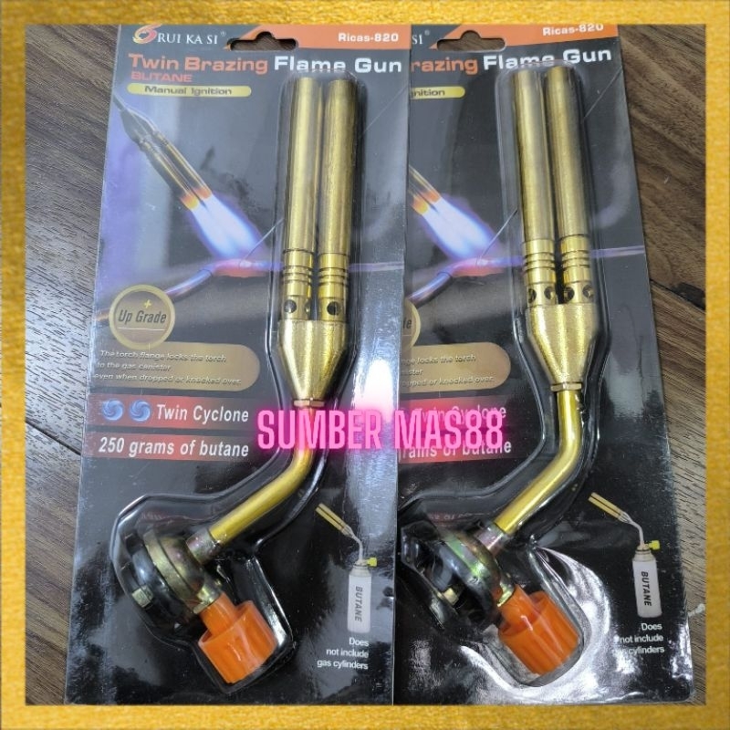 Kepala Gas Las Kuningan Doble / Alat Blow Gas Torch