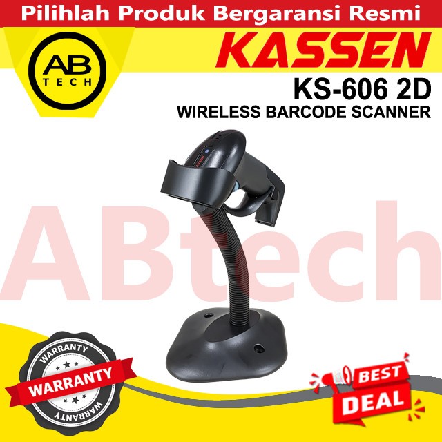Barcode Scanner KASSEN KS-606 2D Bluetooth Wired Barcode Scanner - KASSEN KS 606