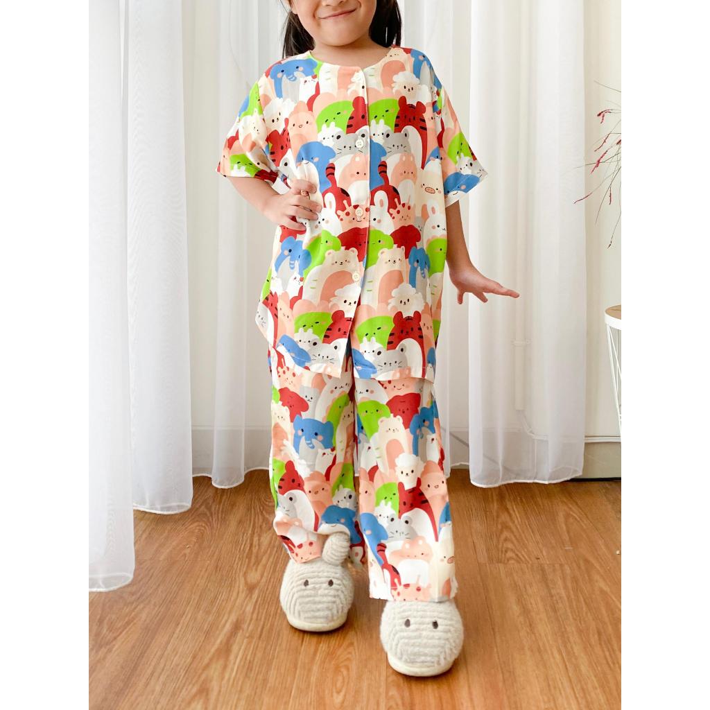 Oneset Piyama Shirt Kids Comfy Cute Dear Kinara