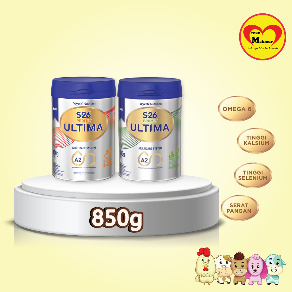 S-26 Promil Ultima Tahap 1 (0-6 Bulan) / Tahap 2 (6-12 Bulan) 850gr / Toko Makmur Baby Shop