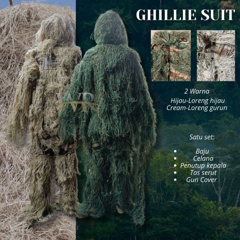 Ghilli suit ( baju penyamaran sniper )