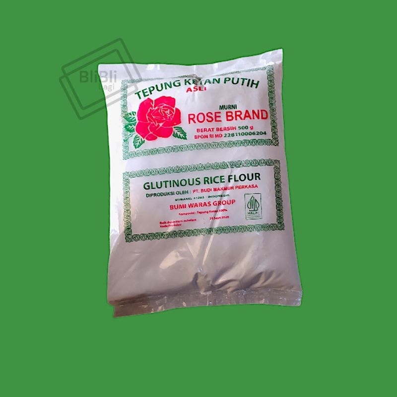 

Tepung Ketan Putih Rose Brand 500gr