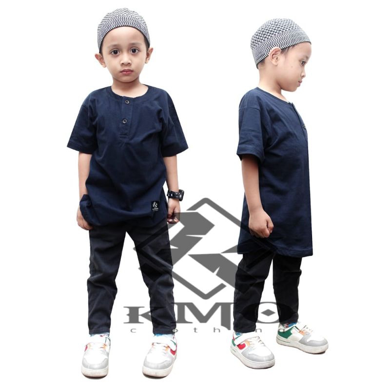GPB Kaos Kurta Anak Baju Koko Kurta Anak Laki Laki Katun