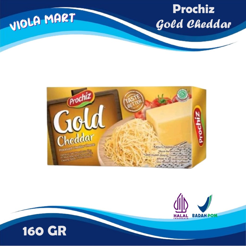 

Keju Prochiz Gold Cheddar BEST SELLER 160GR