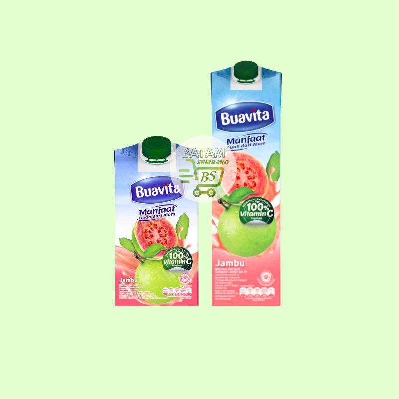 

Buavita Guava / Jambu Biji 500 mL dan 1 Liter