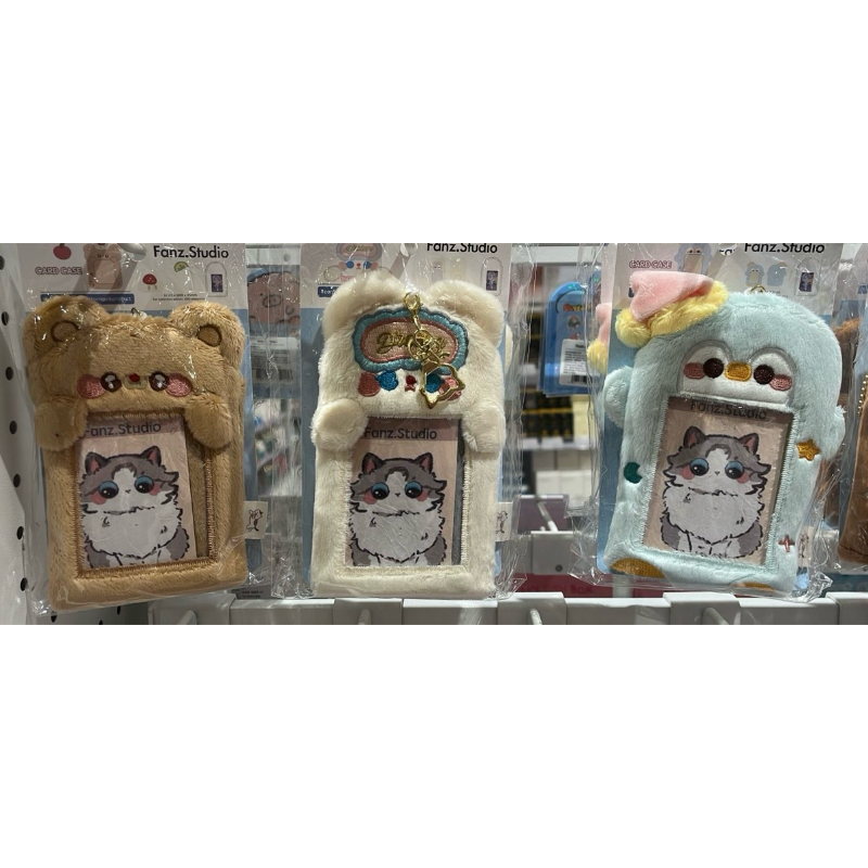 OHSOME KKV Plush Card Holder Bear Penguin Cat Fanz Studio / Sanrio Cinnamoroll Fluffy Photocard Hold