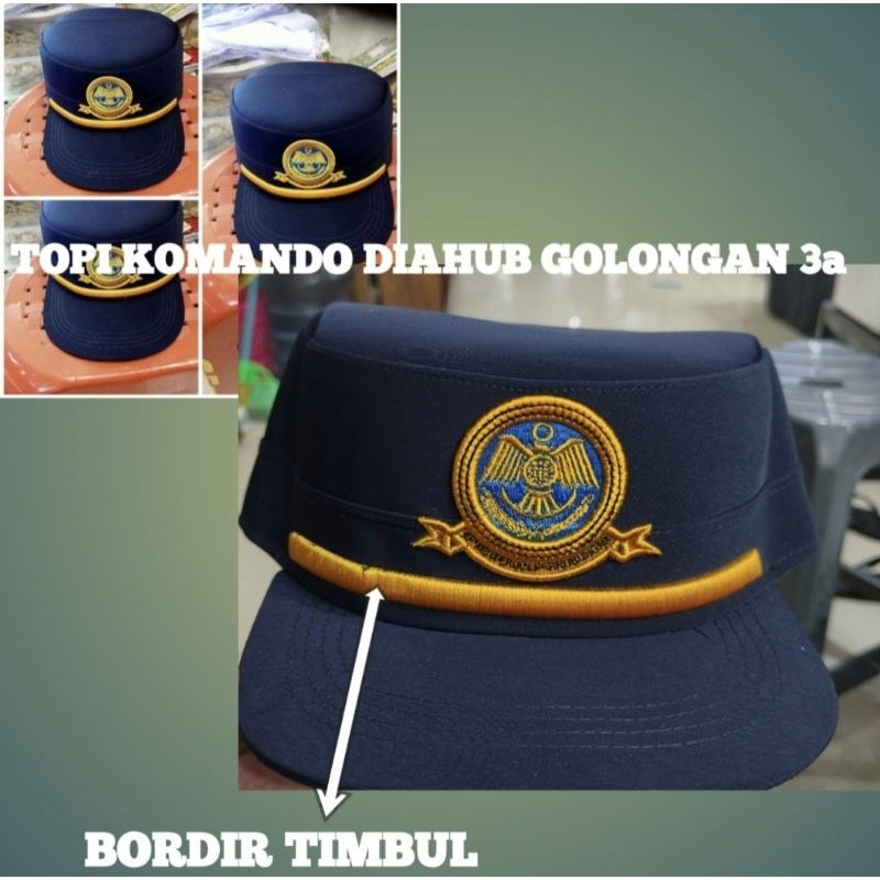 Topi komando dishub/topi komando perhubungan