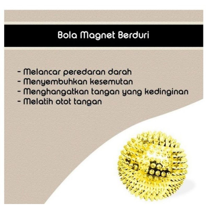 Bola Duri Magnet / Bola Genggam Terapi Stroke Bola Magnet Berduri
