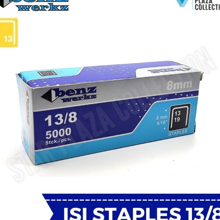 

LARIS ABIEZZ Isi Staples Manual Staples Tembak tacker Merek BENZ WERKZ RAPID RAPIDE Original Uk 138mm 8mm untuk Pengerjaan Jok Motor Jok Mobil Sofa Funiture Kayu