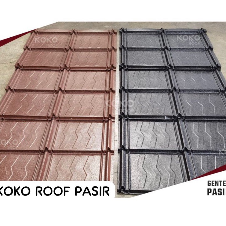 Genteng Metal Koko Roof Pasir Berat Asli