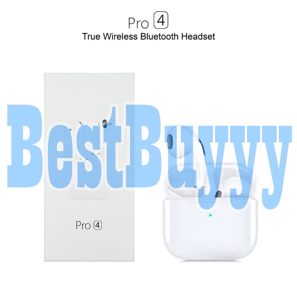 BestBuyyy HANDSFREE - HEADSET - HF BLUETOOTH - EARPHONE WIRELESS TWS PRO 4 - EARBUDS TWS PRO 4 HANDF