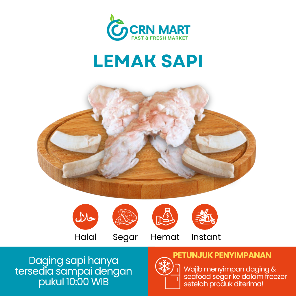 

CRN MART - Lemak Sapi Segar/Cincang Sapi Segar/Lemak Sapi Fresh