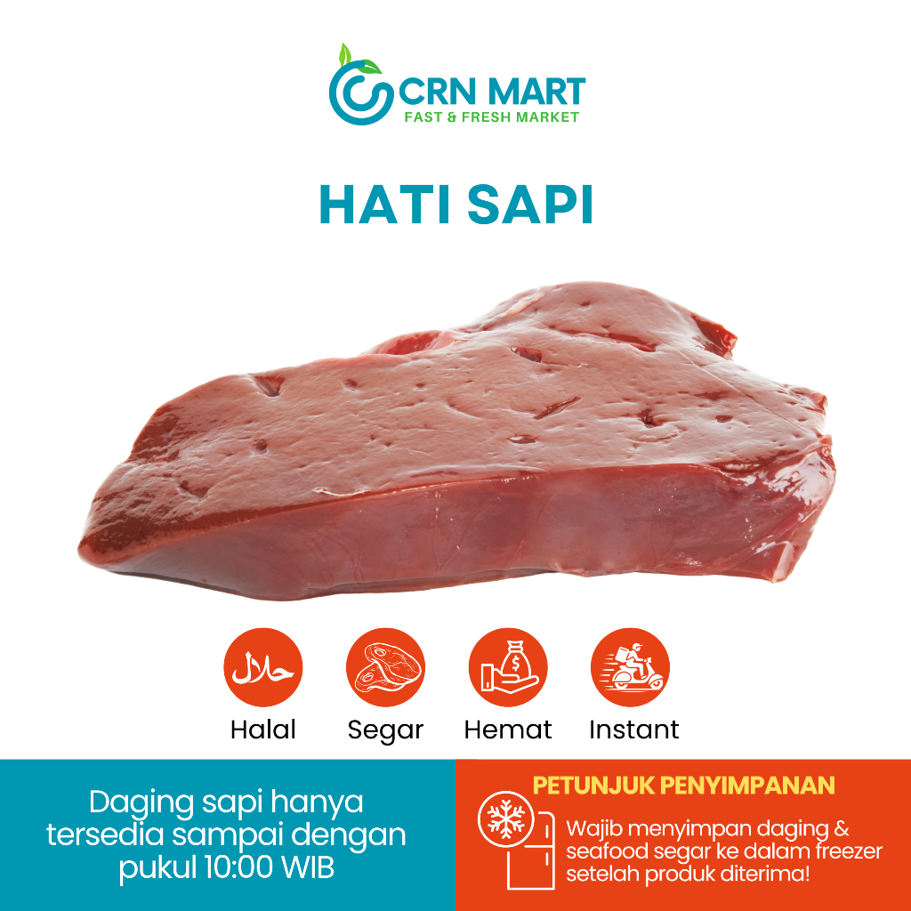 

CRN MART - Hati Sapi Segar/Hati Sapi Fresh 500gram