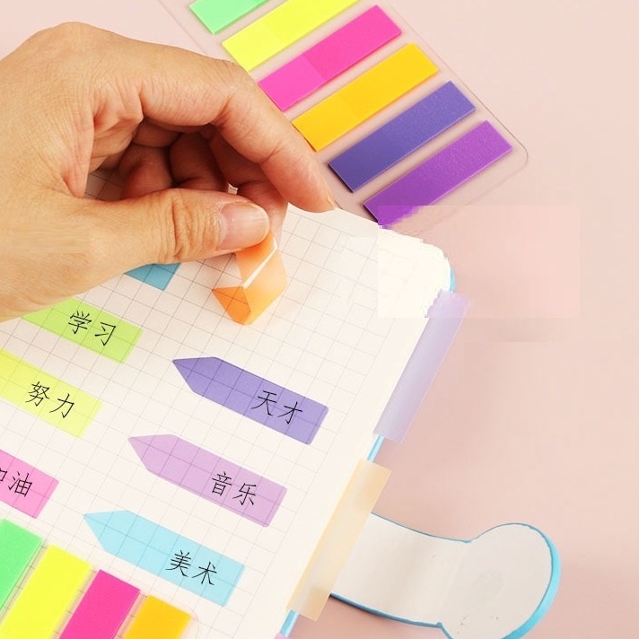 

PENAWARAN HEBOH 5 Pack Sticky Notes Waterproof Anti Air Transparan Plastik Memo GMST265