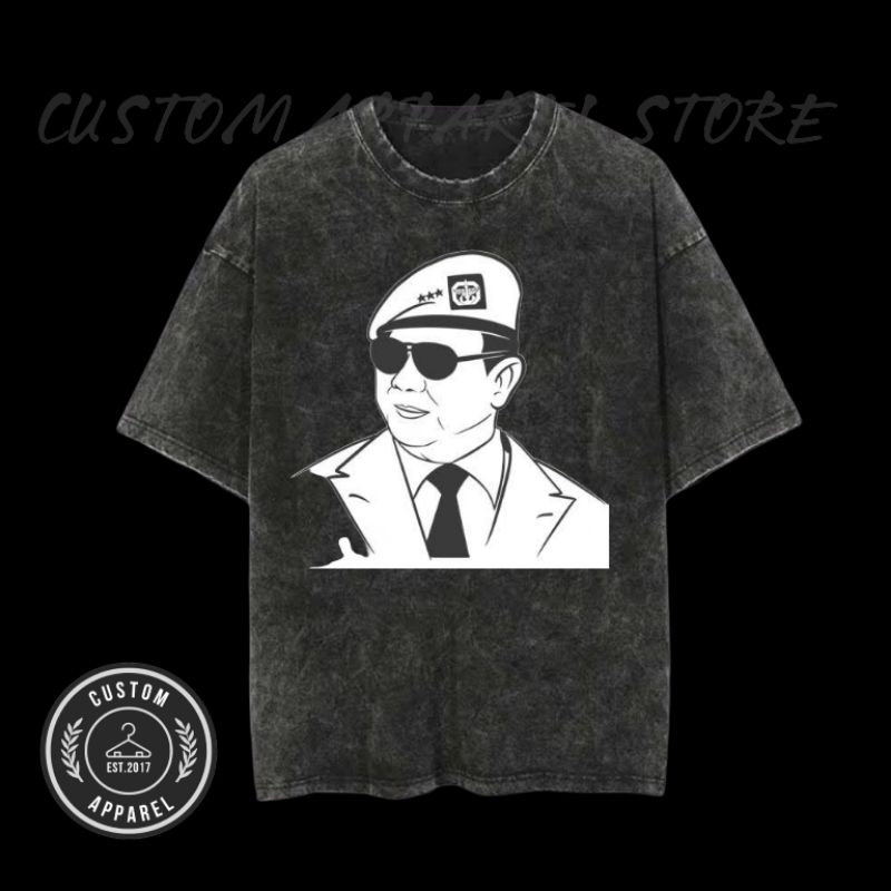 Kaos Oversize 24s Washed Prabowo