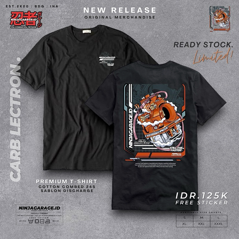 T-SHIRT ORIGINAL MERCHANDISE NINJAGARAGEID-T-SHIRT LECTRON NINJAGARAGEID-KAOS NINJAGARAGEID-KAOS 2ST