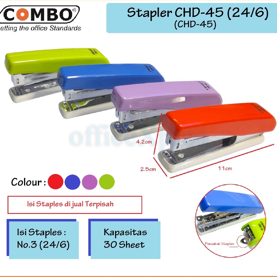 

PROMO FLASH Stapler HD45 Stapler Besar Alat Staples No3 Hekter CHD45 Combo