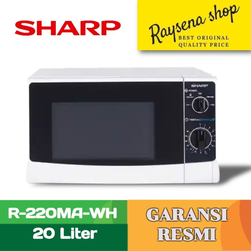 SHARP COUNTERTOP MICROWAVE R-220MA-WH / R220MA / R 220MA NEW GARANSI RESMI