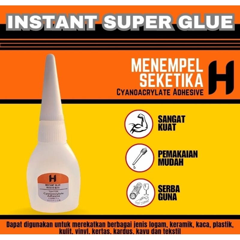 

Lem Korea / Lem Setan No 1 by H - Super Glue Lem besi kayu aquascape kulit logam sepatu serbaguna Lem G Handsome Dextone Alteco PJ