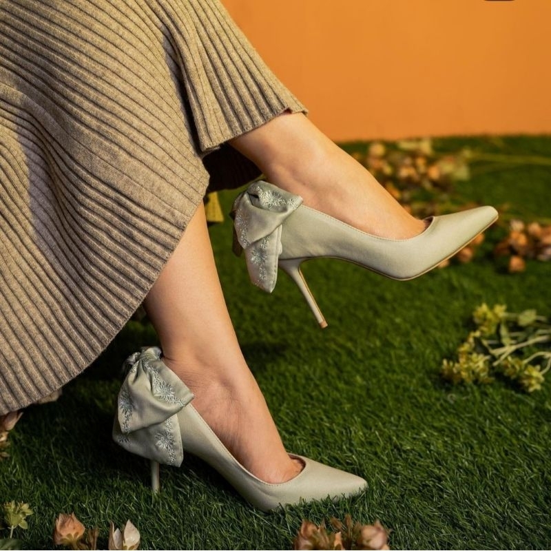 Ittaherl x The Widiras Daphne Peridot 90mm Pointed Heels Size 41