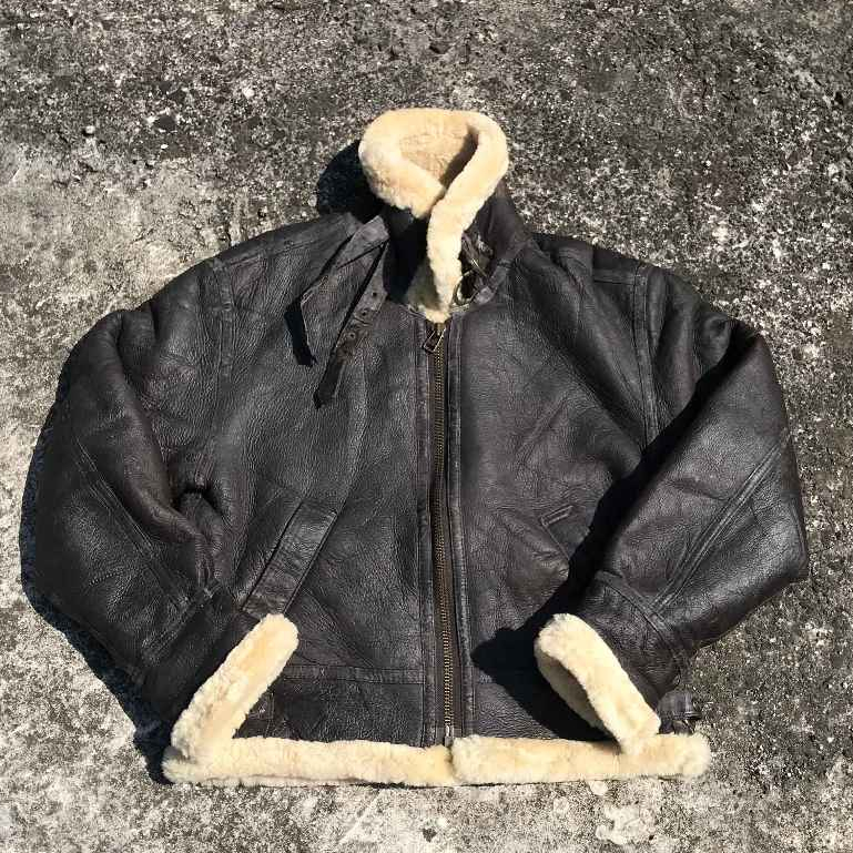 Genuine Leather Type B-3 Jacket Military Fashion