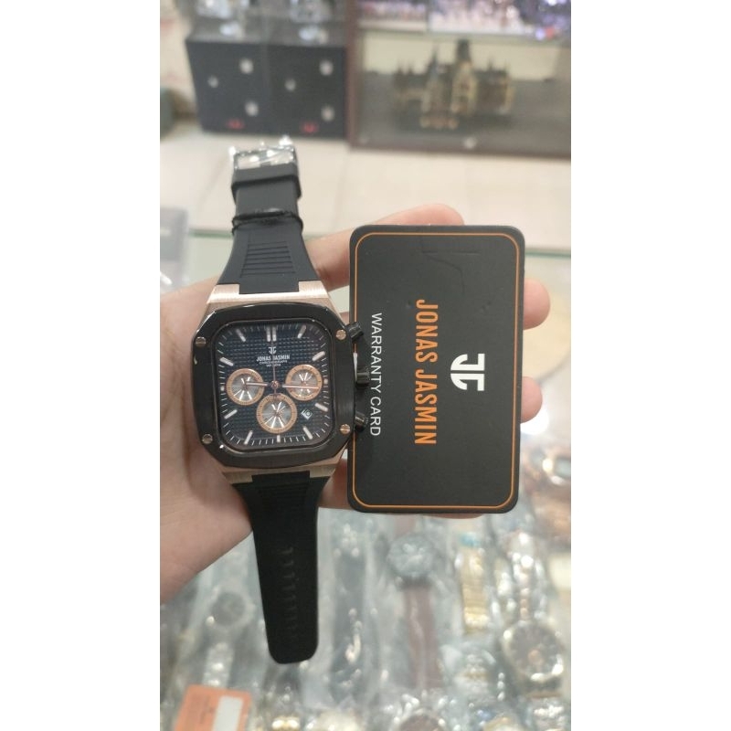 Jam Tangan Pria Jonas Jasmin Petak Tali Original