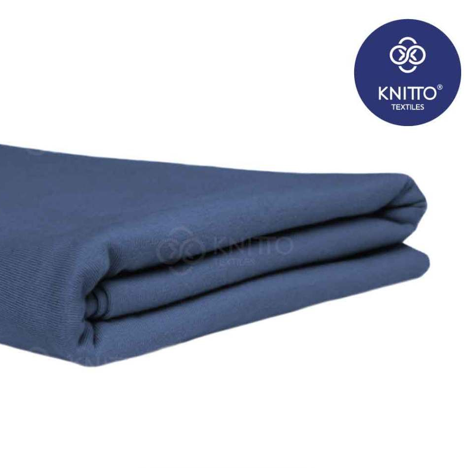 BAHAN KAIN KAOS COTTON COMBED 16S DENIM BLUE ( BAHAN KAOS ) - KNITTO