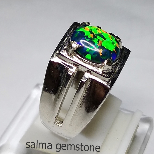 cincin batu akik kalimaya australia warna hitam 1