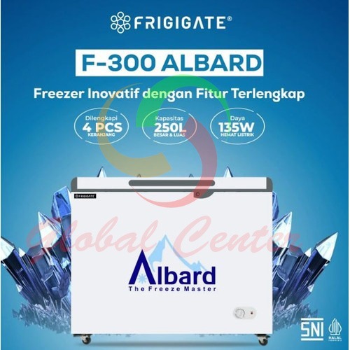 FRIGIGATE Chest Freezer 300 Liter F-300 ALBARD - GARANSI RESMI