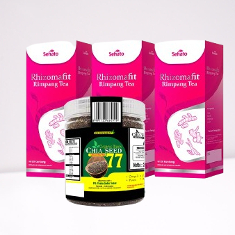 

Rhizoma Tea Rhizomafit + Biji Chia Black Chia Seed 77 PAKET TRIPLE