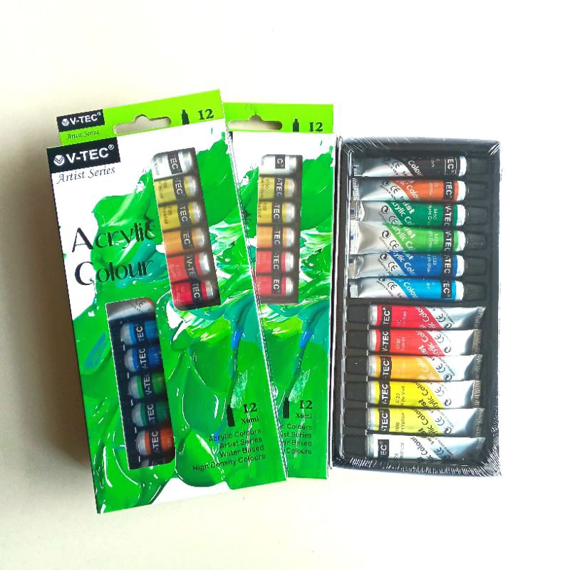 

BH01 Cat Acrylic V-TEC 6ml 12 Warna ( Set ) [ Orinal ]