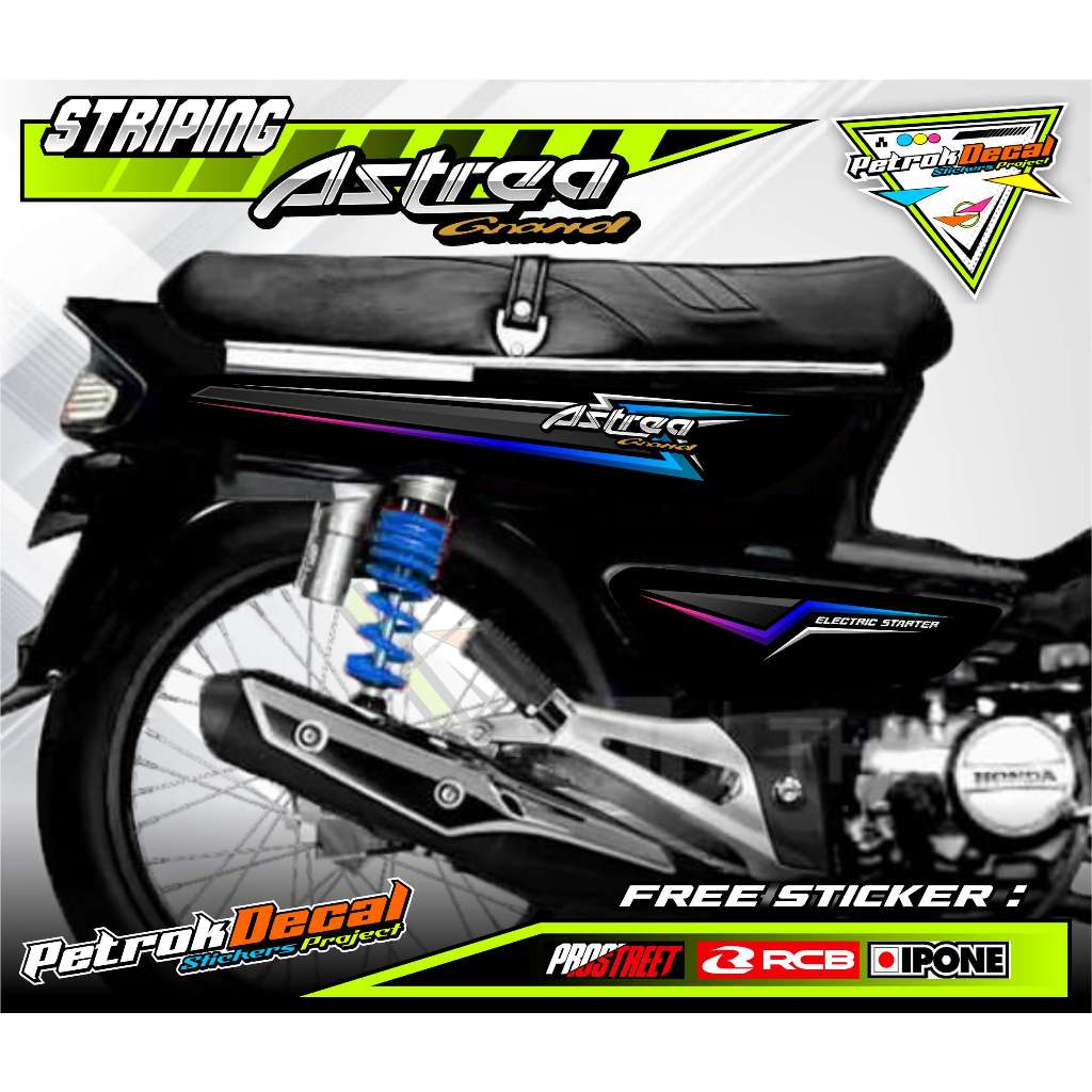 STRIPING VARIASI HONDA ASTREA GRAND / STICKER LIST MOTOR HONDA ASTREA GRAND