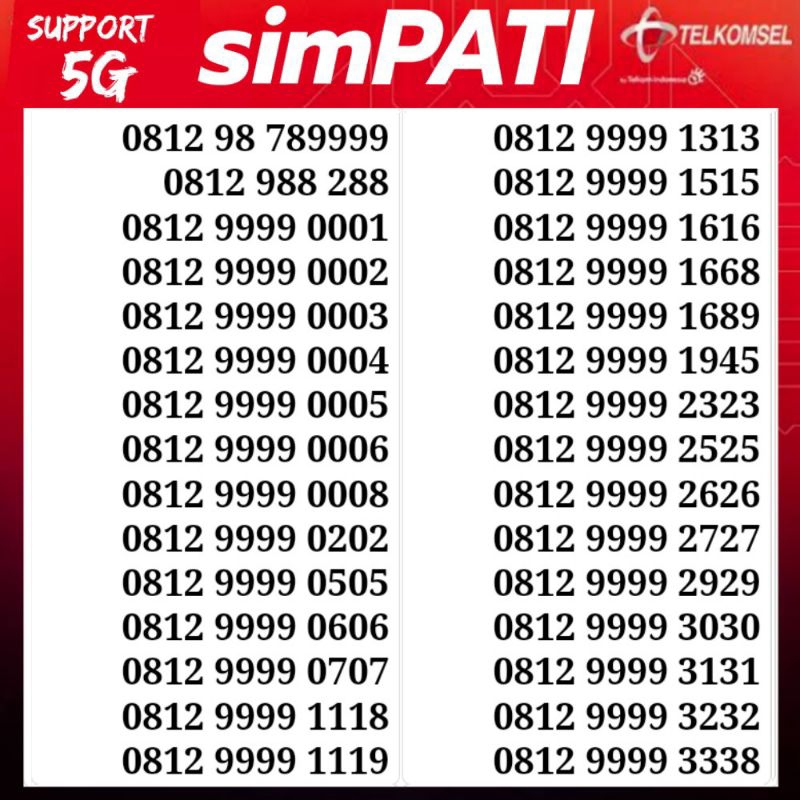 nomor cantik telkomsel simpati super hoki