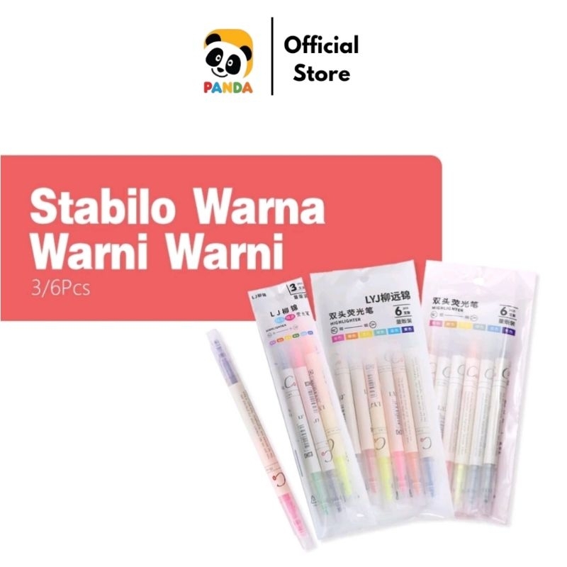 

Stabilo Highlighter Marker Pen Stabilo 2 Arah Warna Isi 3 Pcs 6 Warna Alat Sekolah Penanda Tulisan A132