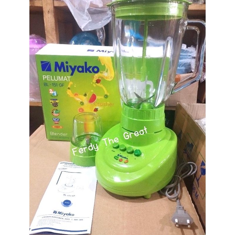 Blender Miyako 151 Gf / Blender jus buah sayur bumbu rempah / blender miyako 151gf / blender hijau k