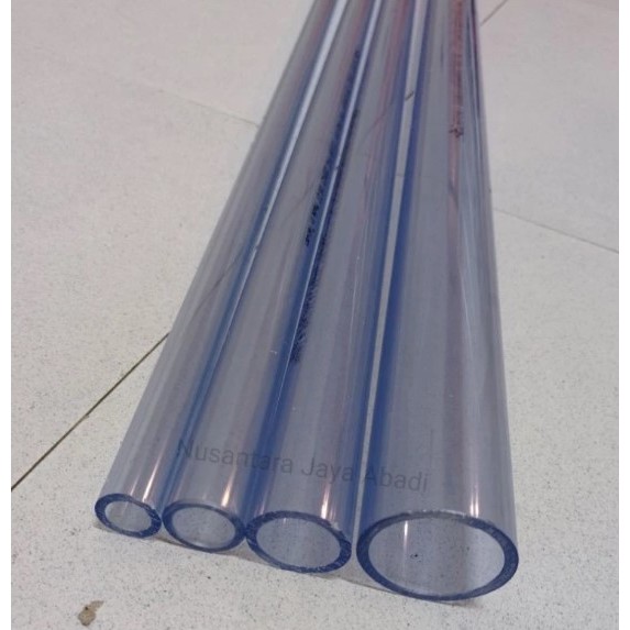 Pipa / Pipa PVC Bening/ Clear / Transparan 3/4" inch DN 20