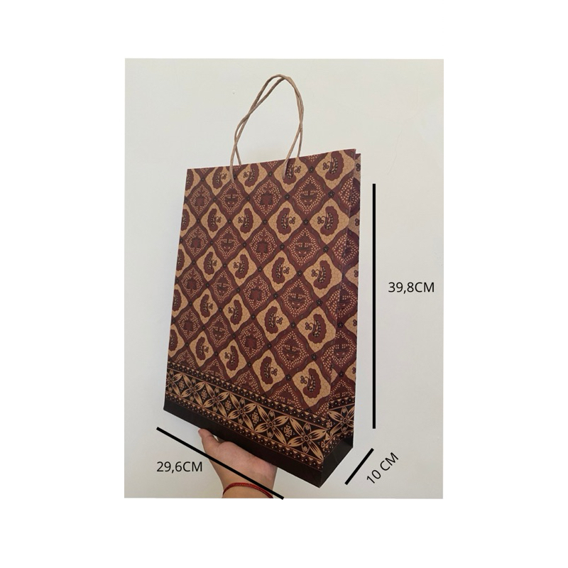 

PAPERBAG BESAR JUMBO BATIK KIKY LARGE (1 pack isi 10) uk 398 X 296 X 100